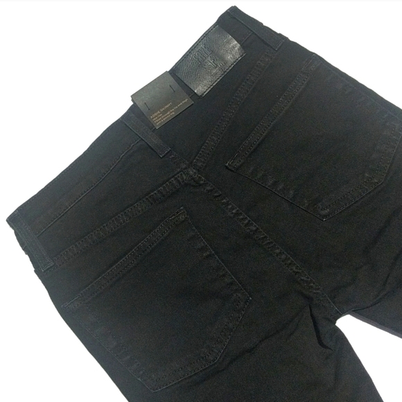 Frye Addie Classic Mid Rise Fitted Skinny Jeans Black Ember Size 25 - Picture 13 of 16